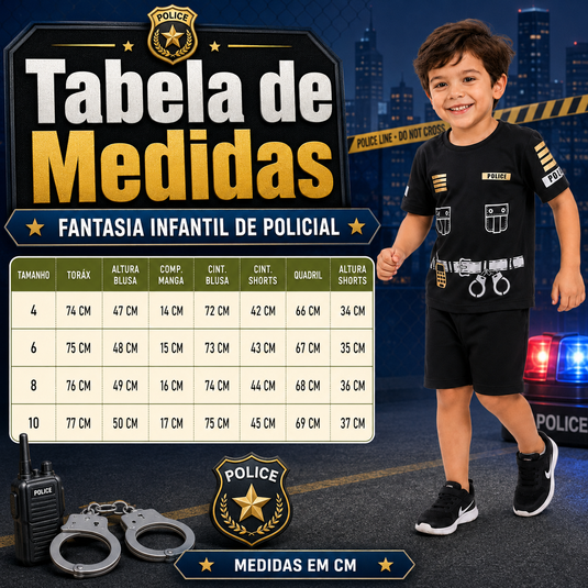 FANTASIA POLICIAL INFANTIL - C305