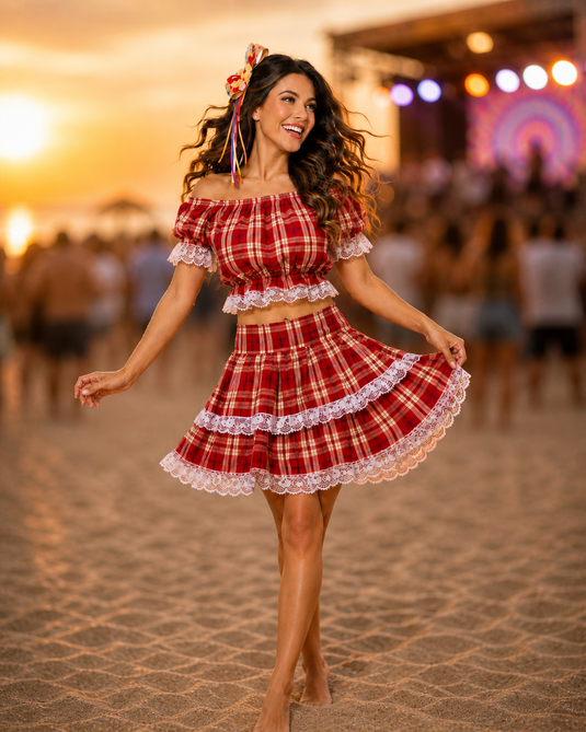 Conjunto Xadrez Junino Sandra Ad - J92247