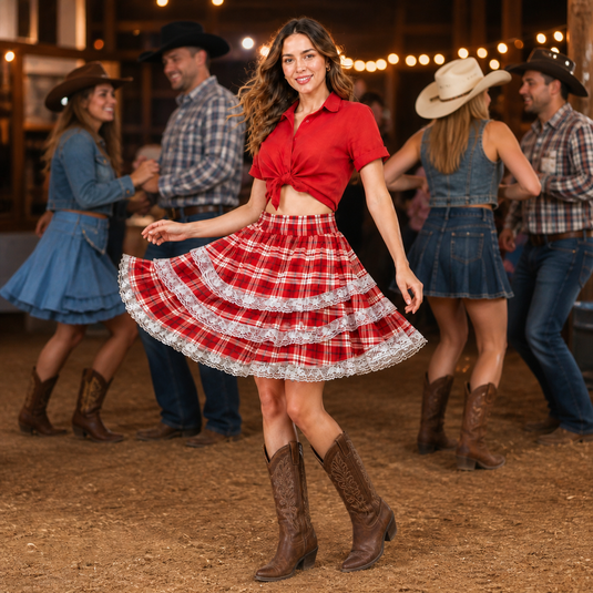 Saia Xadrez Junina Vanessa -J9366