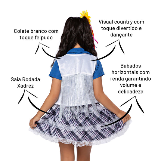 COLETE COUNTRY FRANJA JACY INFANTIL - J1077