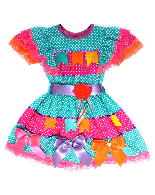 VESTIDO JUNINO COQUINHO- INFANTIL