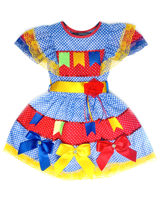 VESTIDO JUNINO COQUINHO- INFANTIL