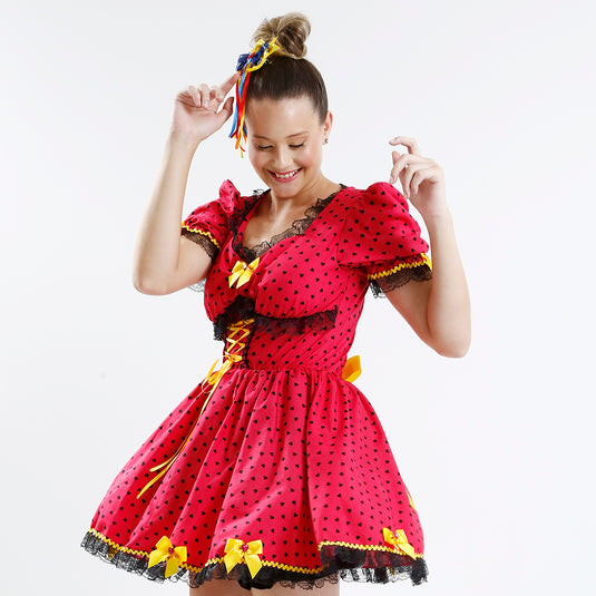 VESTIDO JUNINO CALENDULA ADULTO - J98067