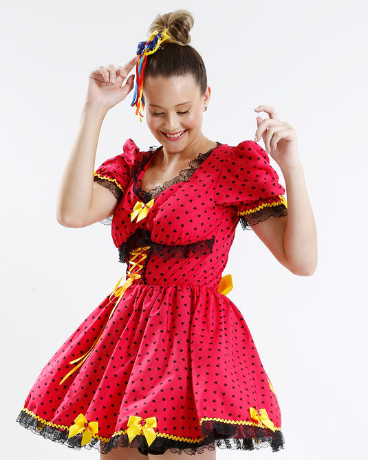 VESTIDO JUNINO CALENDULA ADULTO - J98067