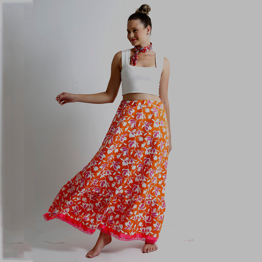 SAIA JUNINA CARIMBO TEEN - J1924