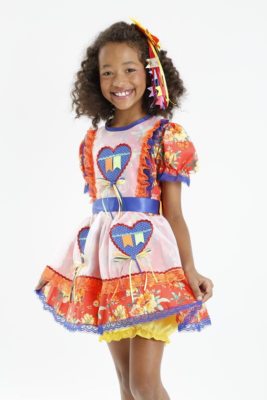 VESTIDO JUNINO GELEINHA INFANTIL - J1572
