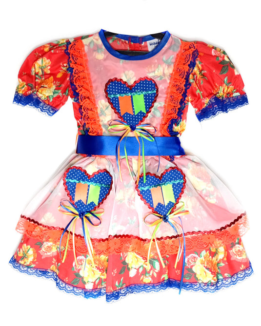 VESTIDO JUNINO GELEINHA INFANTIL - J1572