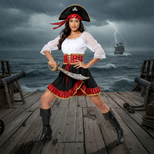 FANTASIA MULHER PIRATA ALANA ADULTO - TR90756