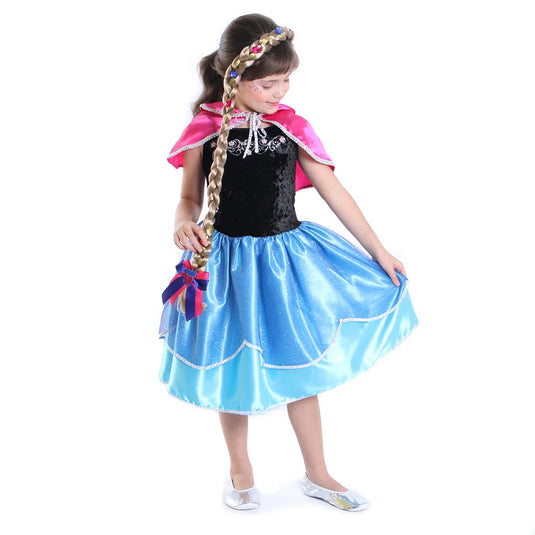 TIARA TRANÇA PRINCESA AZUL ROYAL/CASTANHA