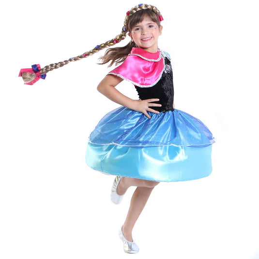 TIARA TRANÇA PRINCESA AZUL ROYAL/CASTANHA
