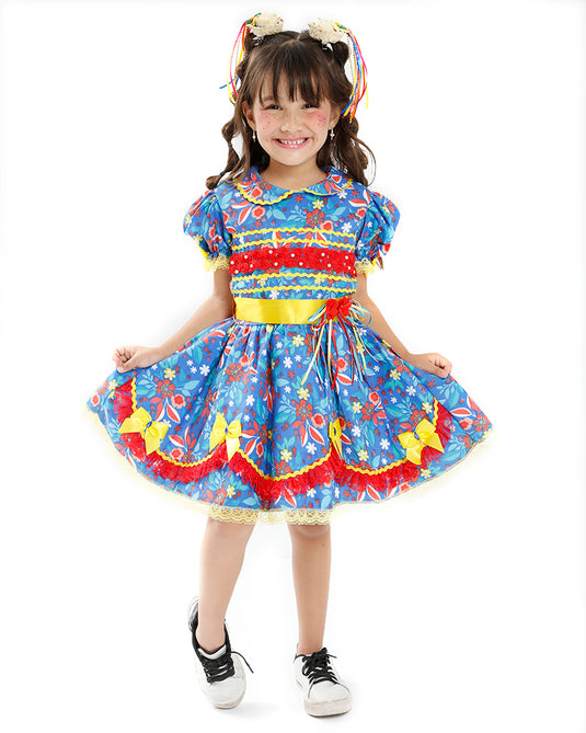 VESTIDO JUNINO JELLY INFANTIL - J1552