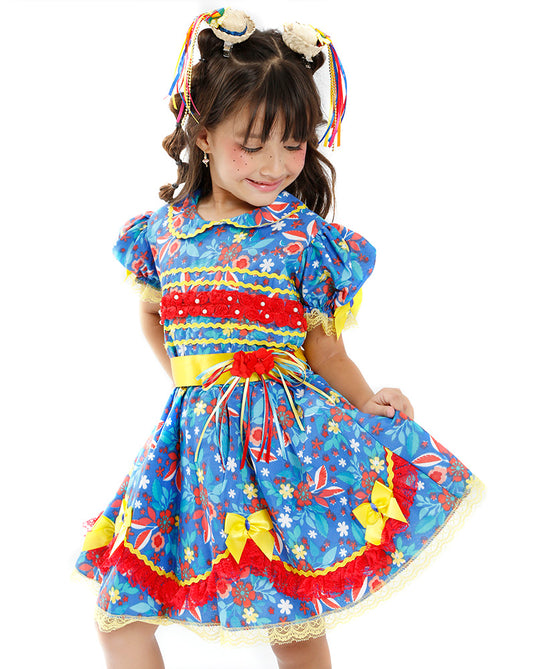 VESTIDO JUNINO JELLY INFANTIL - J1552