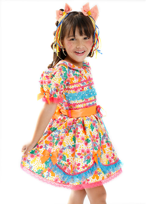 VESTIDO JUNINO JELLY INFANTIL - J1552
