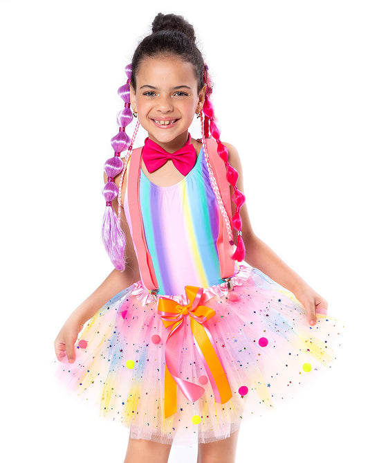 KIT PALHAÇA INFANTIL - SAIA E SUSPENSÓRIO - C8025