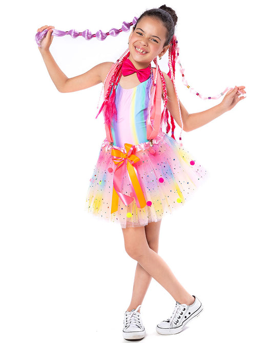 KIT PALHAÇA INFANTIL - SAIA E SUSPENSÓRIO - C8025