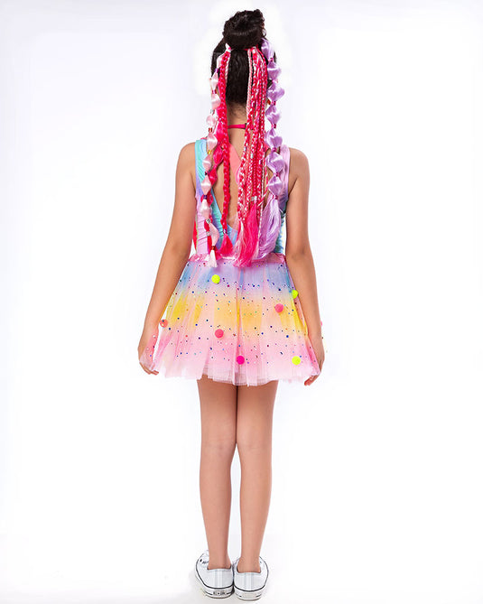 KIT PALHAÇA INFANTIL - SAIA E SUSPENSÓRIO - C8025