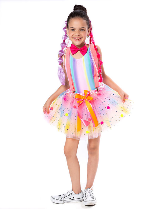 KIT PALHAÇA INFANTIL - SAIA E SUSPENSÓRIO - C8025