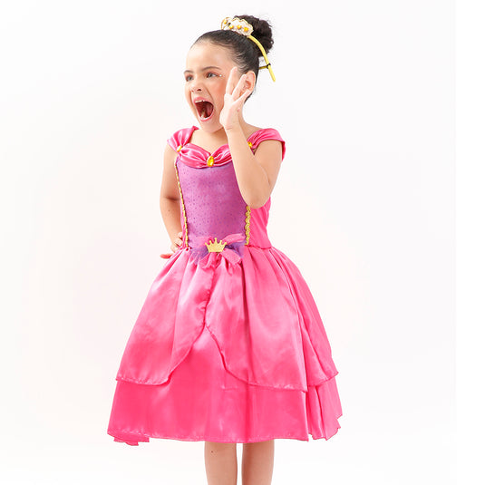 PRINCESA GALLY-ROSA C/LILÁS-INFANTIL