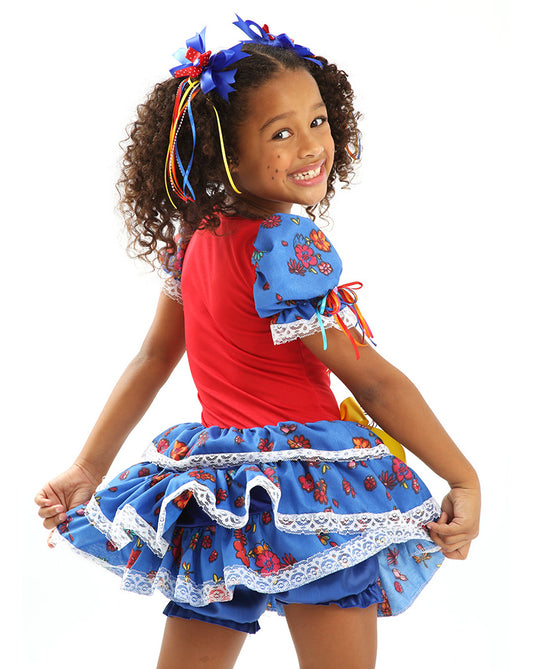 VESTIDO JUNINO MARIA SOL-INFANTIL