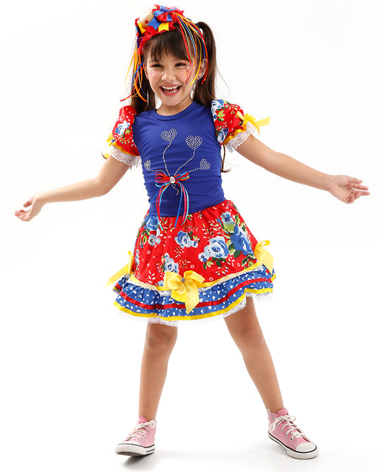 VESTIDO JUNINO NATACHA INFANTIL - J1766