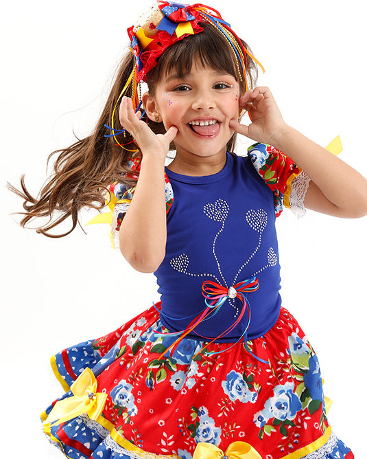 VESTIDO JUNINO NATACHA INFANTIL - J1766