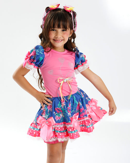 VESTIDO JUNINO NATACHA INFANTIL - J1766
