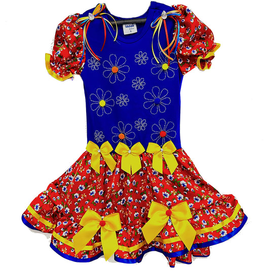 VESTIDO JUNINO NATALIA INFANTIL - J1789