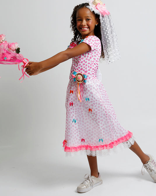 VESTIDO JUNINO NOIVA JOELMA INFANTIL - J1721