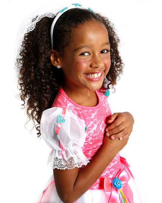 VESTIDO JUNINO NOIVA TALITHA INFANTIL - J2089