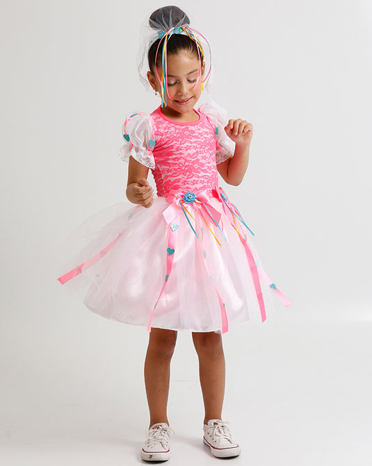 VESTIDO JUNINO NOIVA TALITHA INFANTIL - J2089