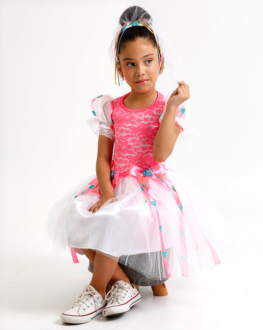 VESTIDO JUNINO NOIVA TALITHA INFANTIL - J2089