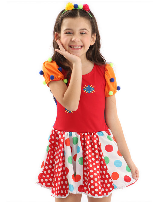 FANTASIA PALHAÇA POPOVA INFANTIL