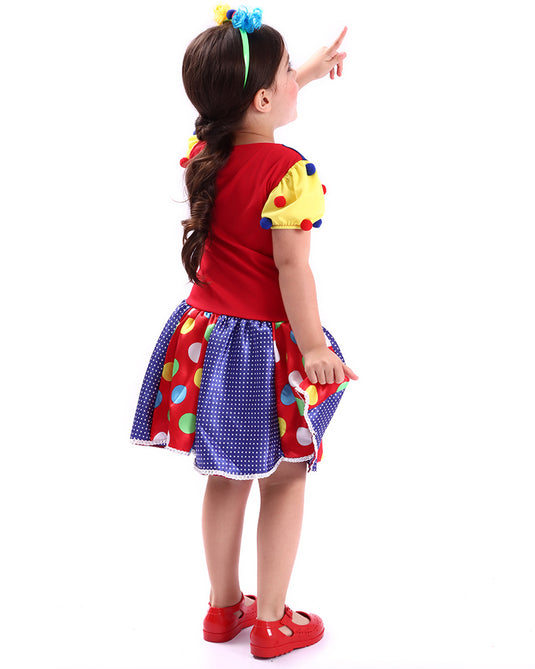 FANTASIA PALHAÇA POPOVA INFANTIL