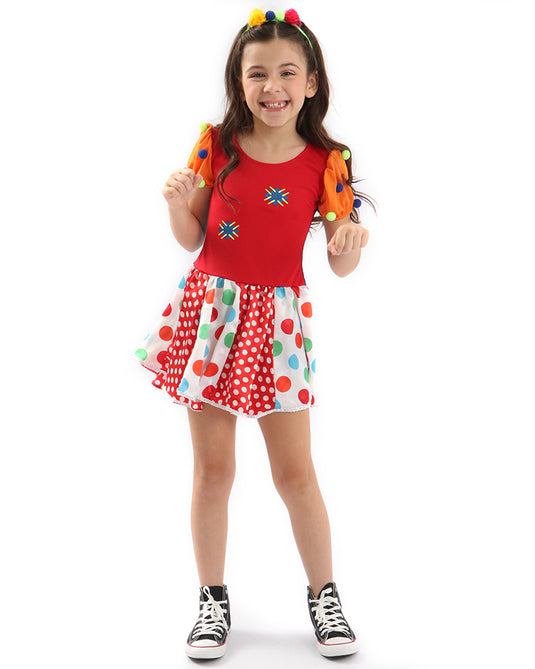 FANTASIA PALHAÇA POPOVA INFANTIL