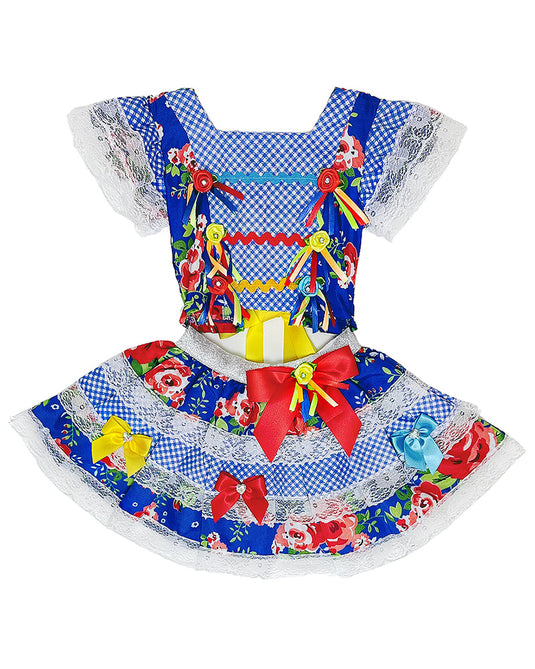 VESTIDO JUNINO REGINA INFANTIL - J2049