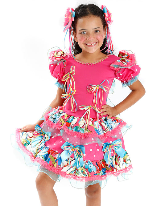 VESTIDO JUNINO RAMONA INFANTIL - J2071