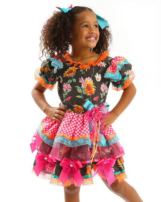 VESTIDO JUNINO RAYANE INFANTIL - J2079