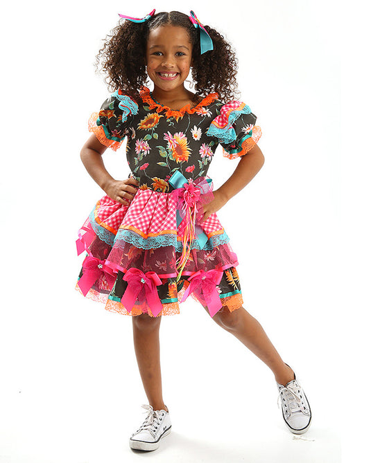 VESTIDO JUNINO RAYANE INFANTIL - J2079