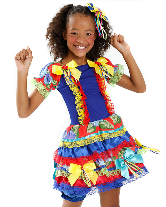 VESTIDO JUNINO ROCHELLE INFANTIL - J2097