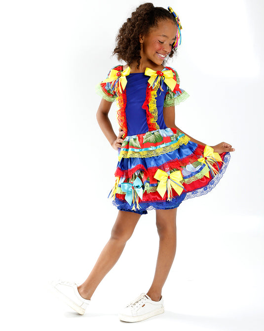 VESTIDO JUNINO ROCHELLE INFANTIL - J2097