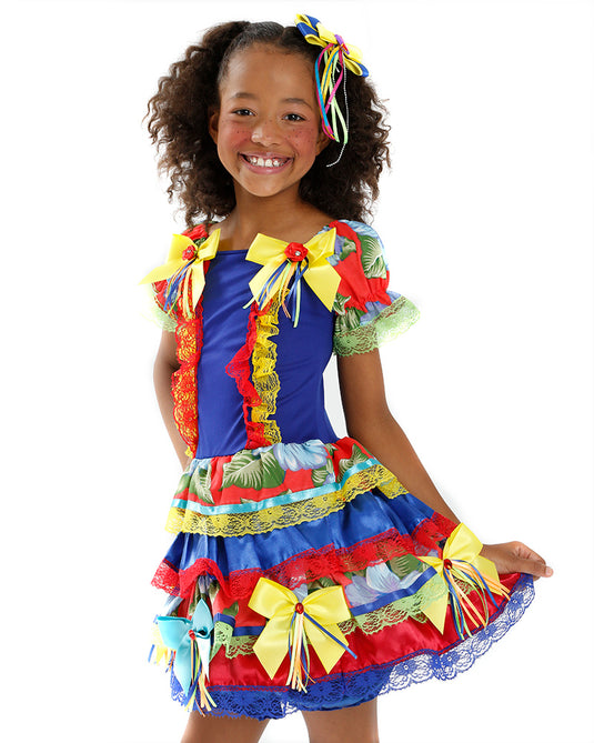 VESTIDO JUNINO ROCHELLE INFANTIL - J2097