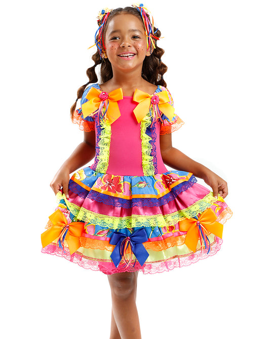 VESTIDO JUNINO ROCHELLE INFANTIL - J2097