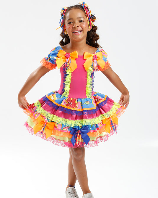 VESTIDO JUNINO ROCHELLE INFANTIL - J2097