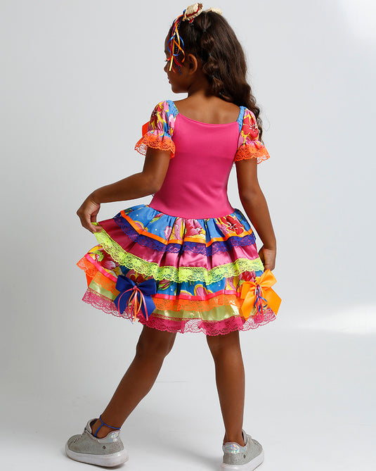 VESTIDO JUNINO ROCHELLE INFANTIL - J2097