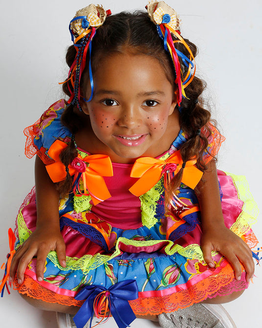 VESTIDO JUNINO ROCHELLE INFANTIL - J2097