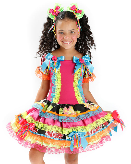 VESTIDO JUNINO ROCHELLE INFANTIL - J2097