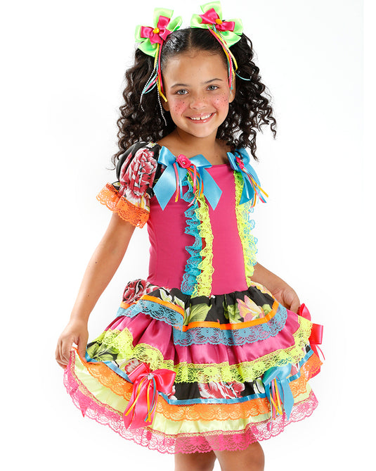 VESTIDO JUNINO ROCHELLE INFANTIL - J2097