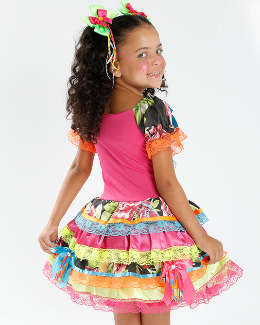 VESTIDO JUNINO ROCHELLE INFANTIL - J2097