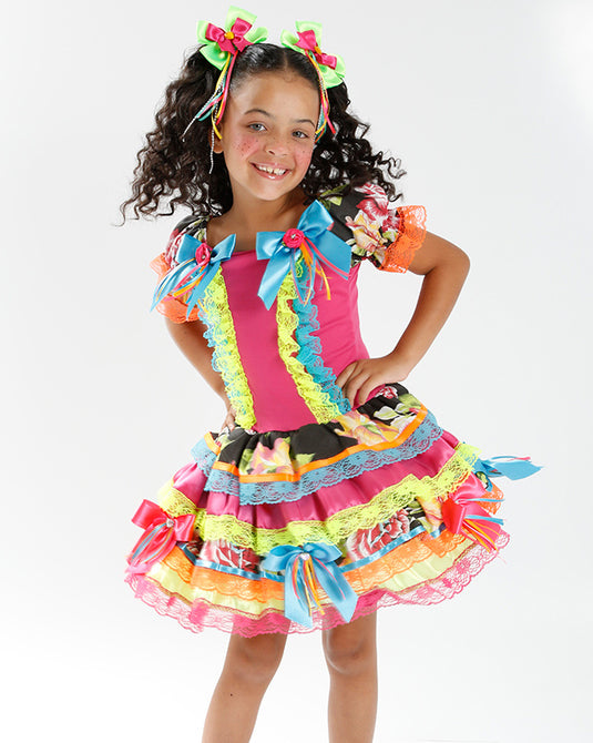 VESTIDO JUNINO ROCHELLE INFANTIL - J2097