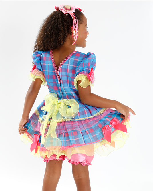 VESTIDO JUNINO ROSALBA INFANTIL - J2085